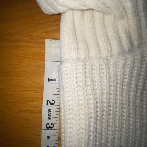 Soft Striped Cowl Neck Sweater Takara Puff Sleeve Large Acrylic & Polyester - Picture 11 of 13